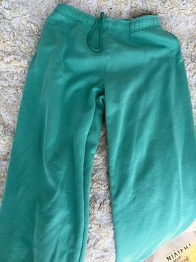 TNA Cozy Fleece Sweatpants in Teal